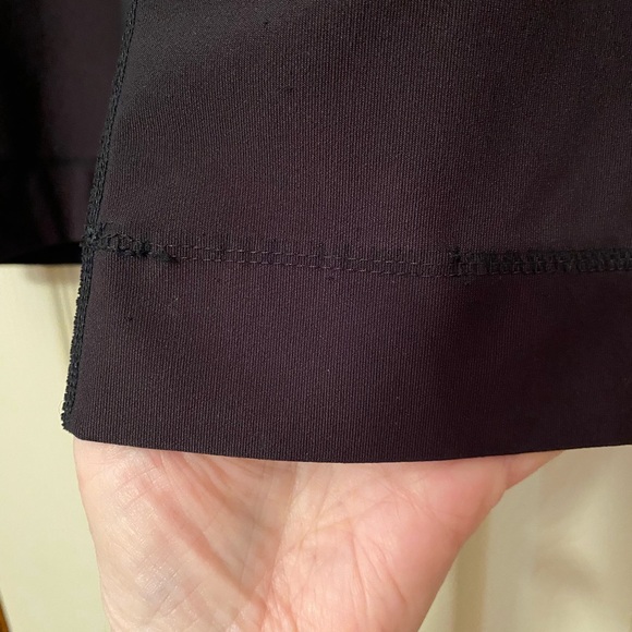 Nike Dry Fit Womens XL Stretch Knee Length Athletic Pants Black - Picture 6 of 7